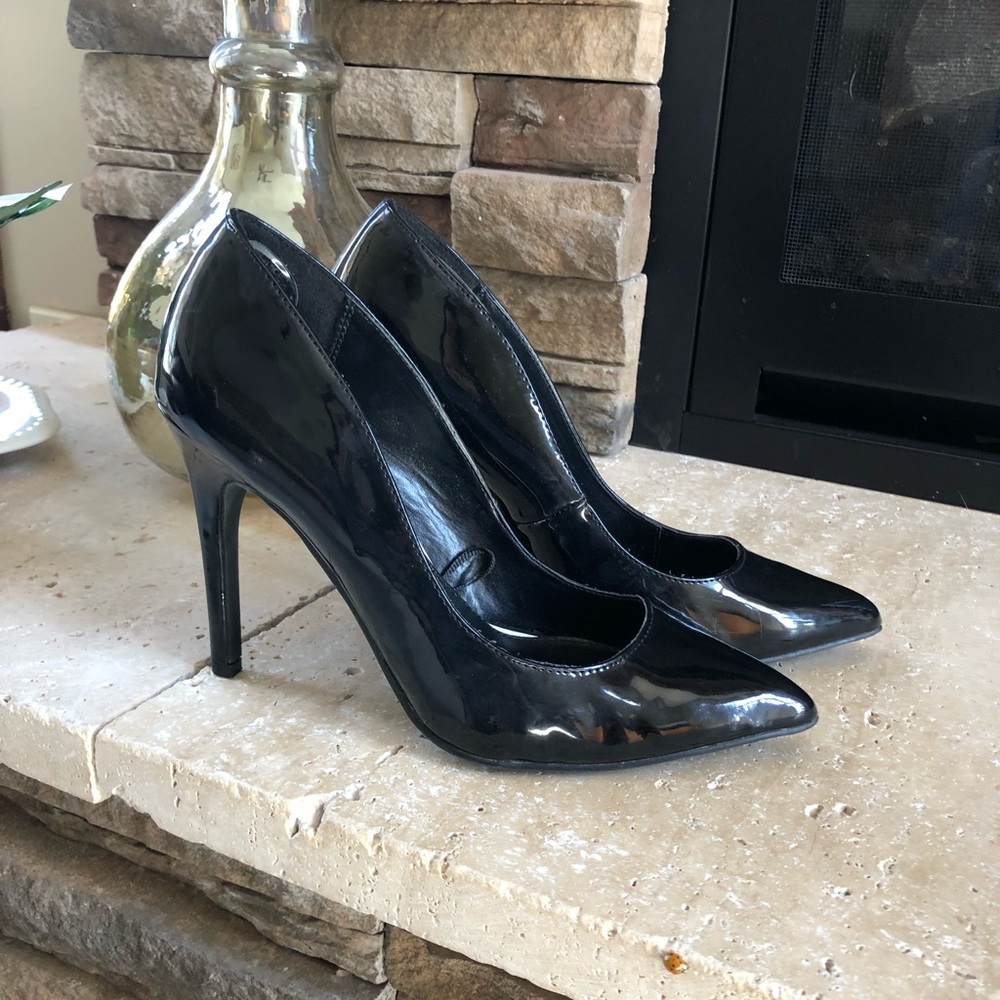 Black Patent Pumps